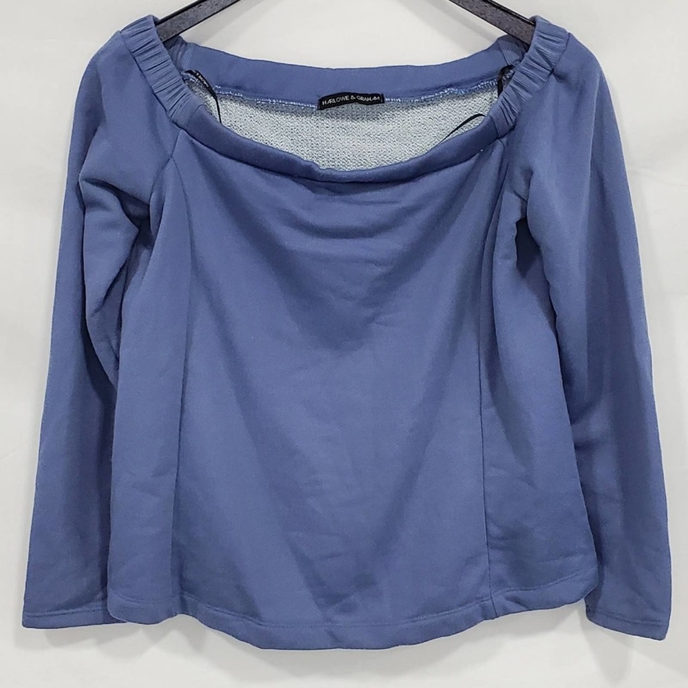 Harlowe & Graham Off The Shoulder Sweatshirt